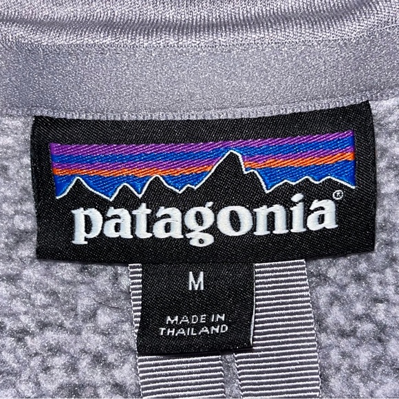 Patagonia Heathered Purple Quarter-Zip Fleece Pullover Sweater Size Medium - Picture 5 of 14